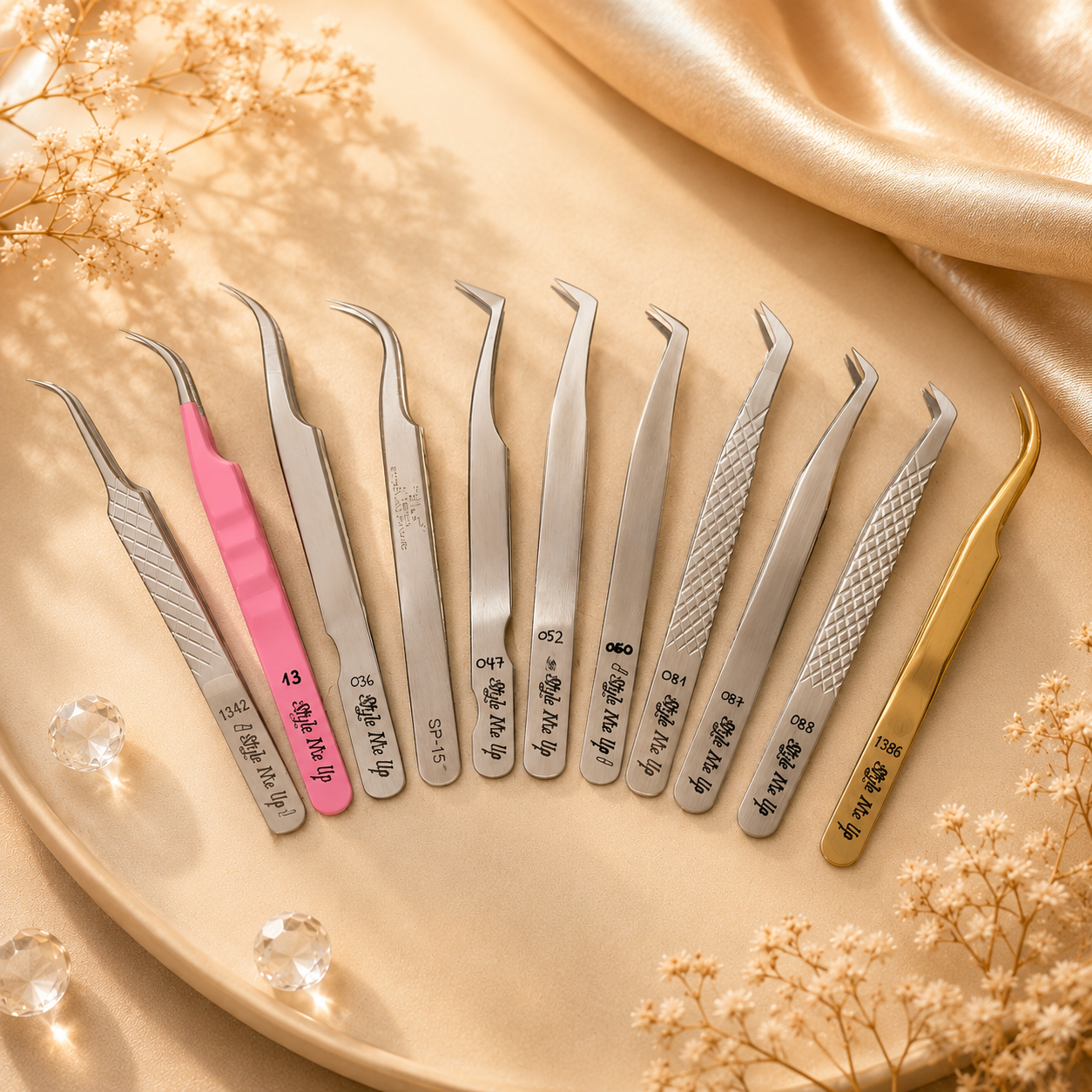 Premium Lash Pinzetten Collection – Professionelle Pinzetten für Wimpernverlängerung