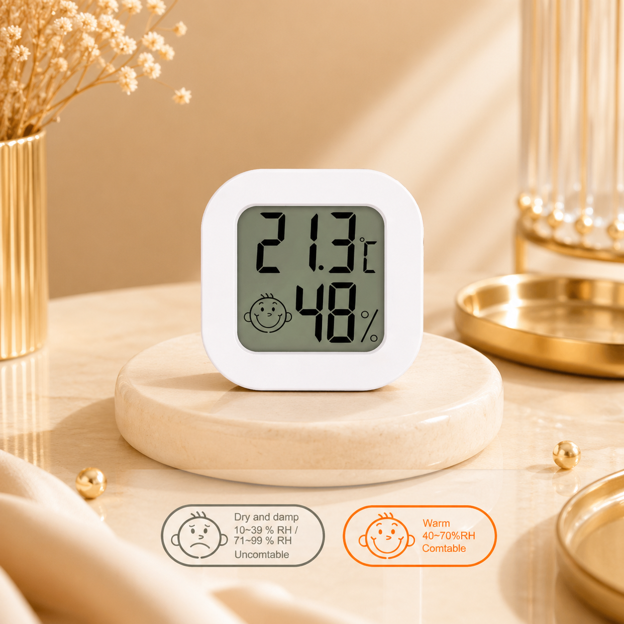 Mini Thermometer & Hygrometer – Präzise Kontrolle für dein Lash Studio
