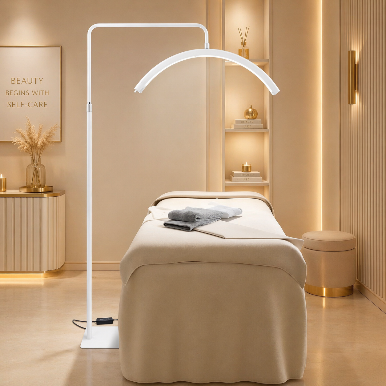 Halbmondlampe mit Strasssteinen – dimmbare LED Lash Lampe mit Stativ | Style Me Up