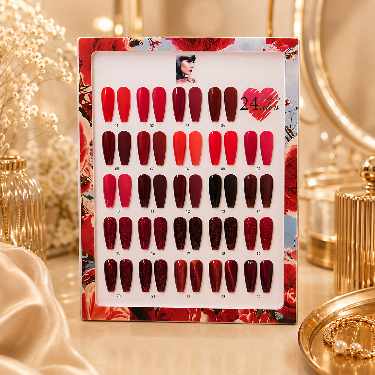 Lover's Red Collection – Komplettes 24 Farben Set