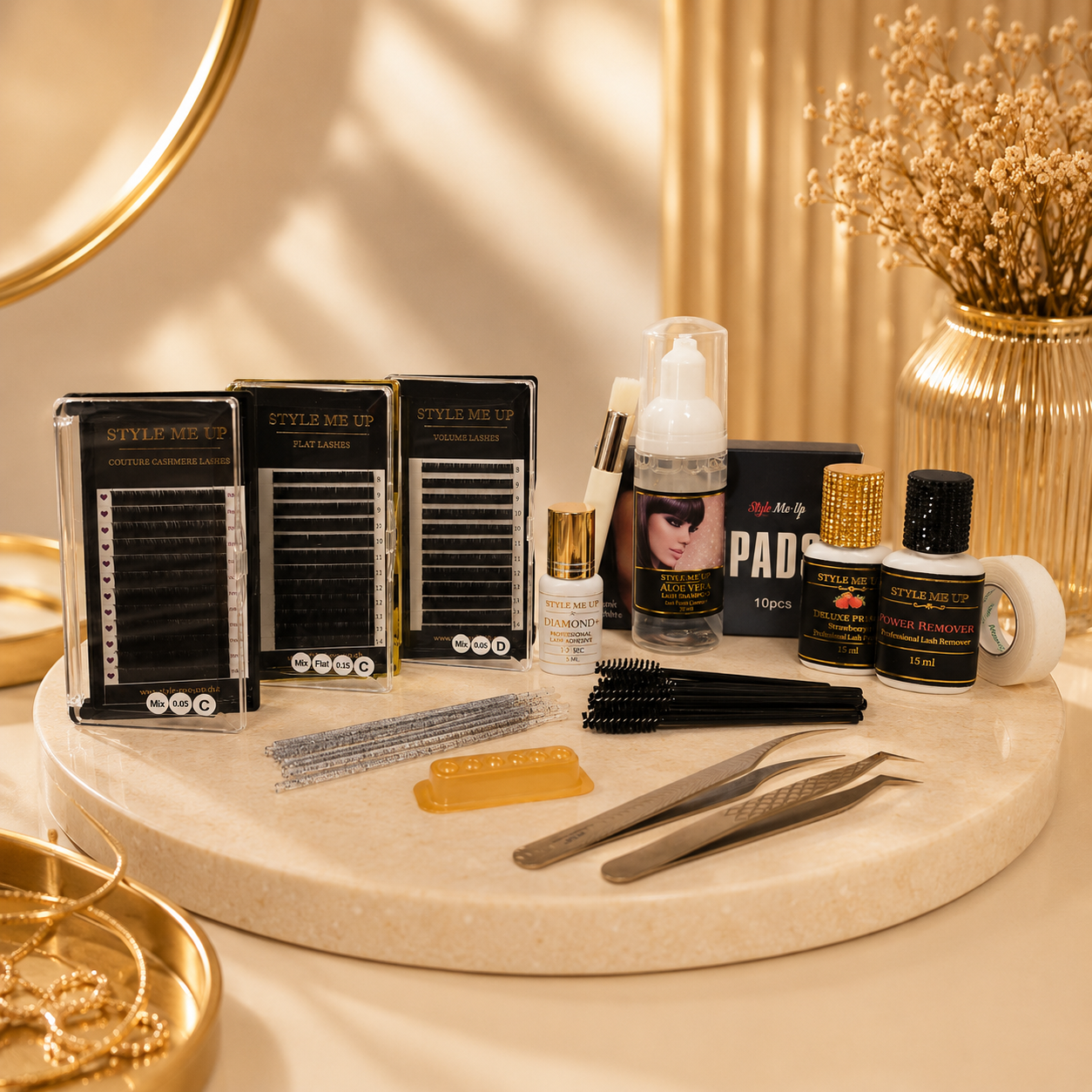 Lash Artist Starter Set Deluxe – Volumen & 1:1 Wimpernverlängerung Komplettset