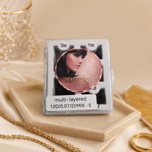 6D & 10D D Volumenfächer 0.07 D-Curl | Multi-Layered Premade Fans 500 Stk.