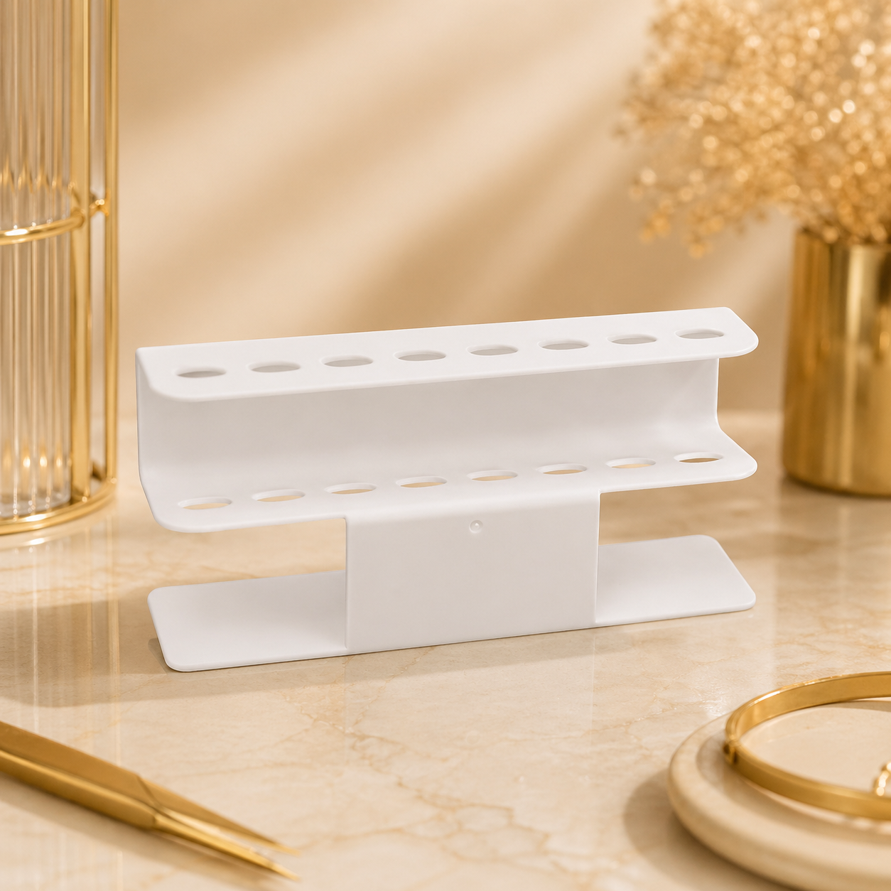 Pinzettenhalter Weiss – Lash Tool Organizer | Luxus Aufbewahrung