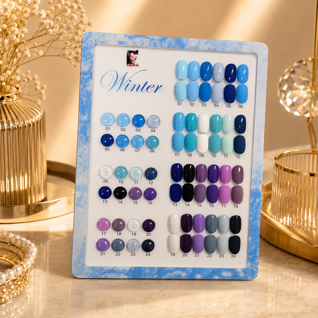 Winter Colors Farbgel Kollektion – 24 elegante Winterfarben | UV/LED Gel Set