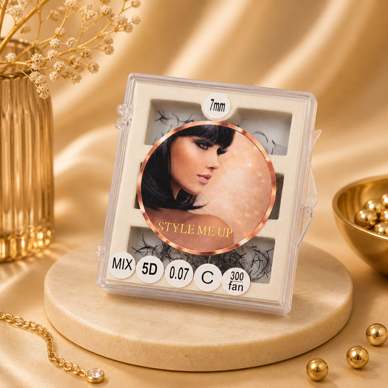 Mix Box – Volumen Wimpernfächer 2D–16D | 300 Stk.