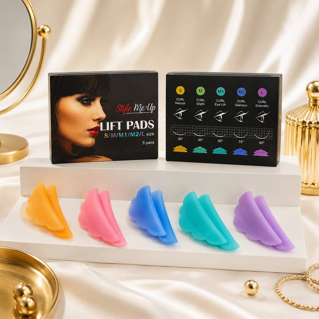 Premium Lash Lifting Silikonpads Set | Größen XS–XL | Wiederverwendbar