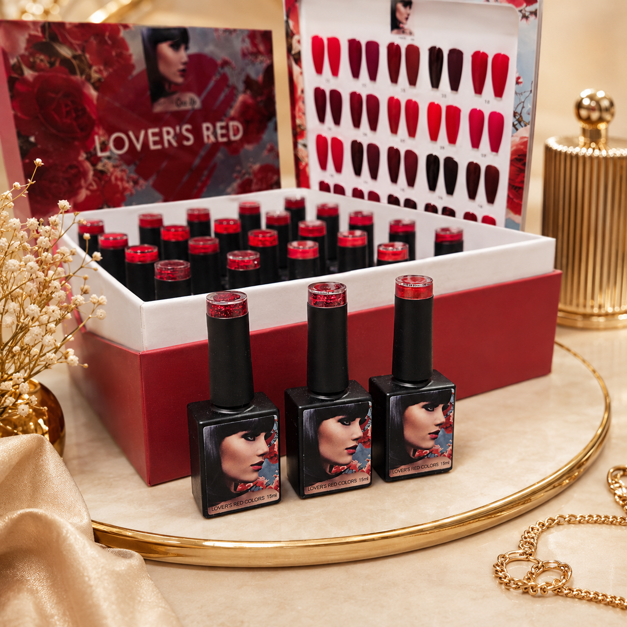 Lover's Red Collection – Komplettes 24 Farben Set