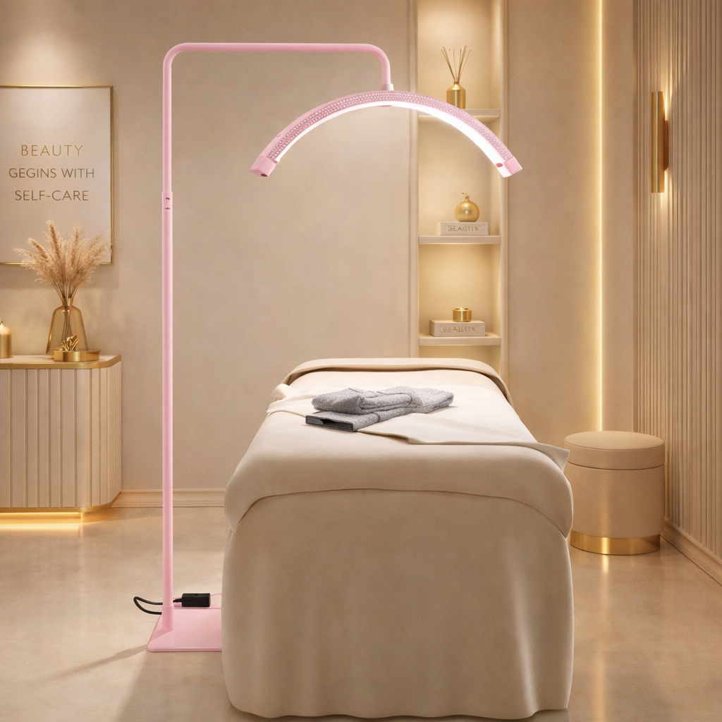 Halbmondlampe mit Strasssteinen – dimmbare LED Lash Lampe mit Stativ | Style Me Up